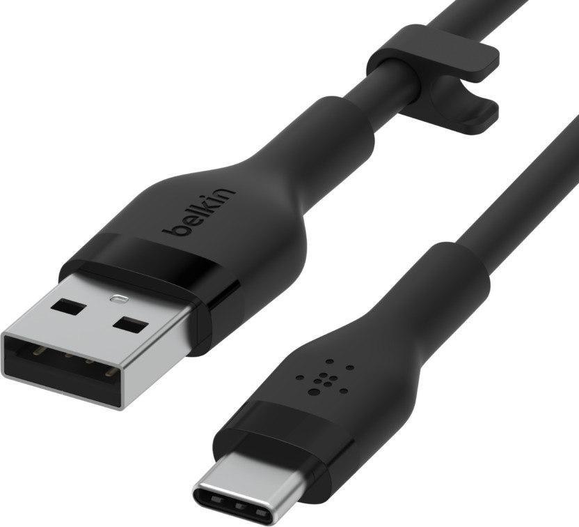 Belkin Flex USB-A/USB-C to 15W 1m mfi. cert. black CAB008bt1MBK kabelis, vads