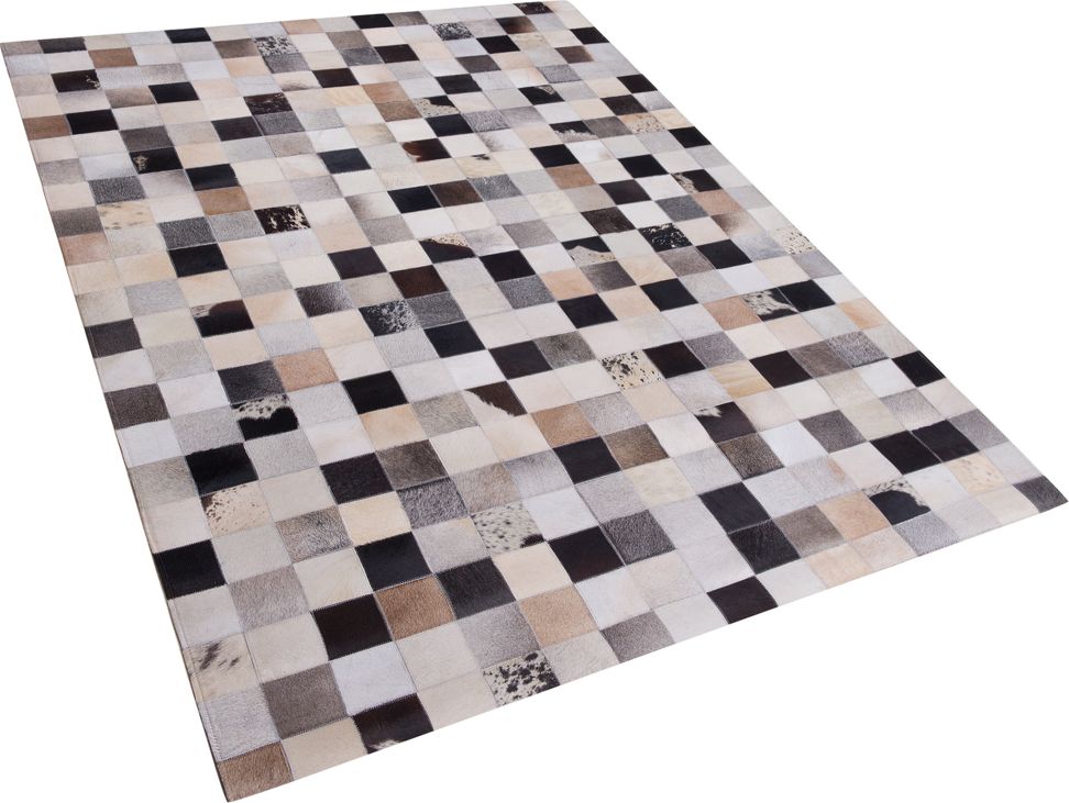 Beliani Dywan patchwork skorzany 160 x 230 cm wielokolorowy RIZE 23576 (4260580939022)