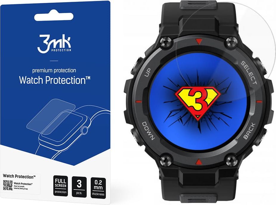 Best Accessories 3MK WATCH PROTECTION 3x FOLIA DO AMAZFIT T-REX PRO 578 (5903108374446)