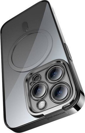 Baseus zestaw ochronny Glitter do iPhone 14 Pro (czarny)