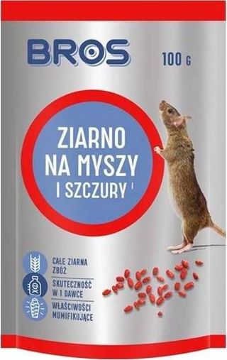 Bros Ziarno na myszy i szczury 100 g BR 1963 (5904517329249)