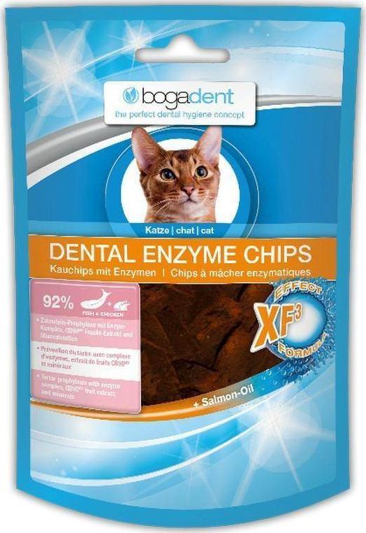 Bogadent Bogadent Dental Enzyme Chips Fish Kot Przysmak P/Osadom 50g 11102346 (7640118832396) kaķu barība