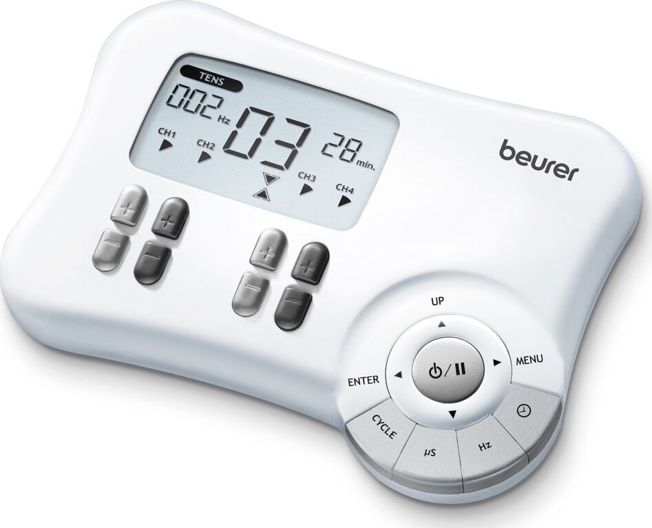 Beurer EM 80 electronic muscle stimulator Electrodes unit 4 channels White masāžas ierīce