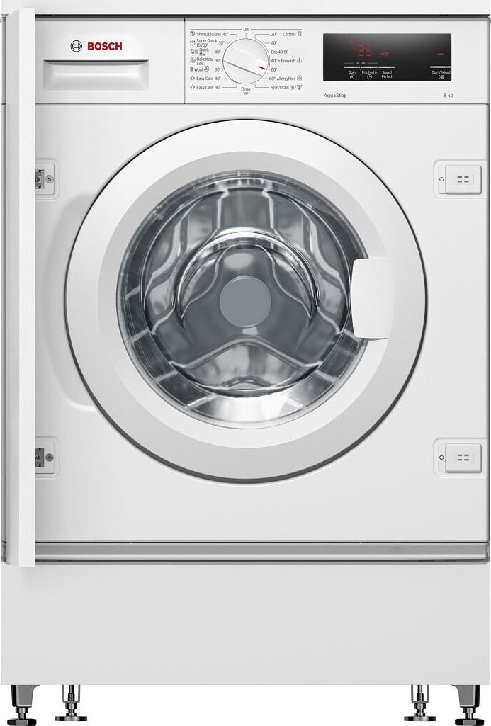 Bosch Serie 6 WIW24342EU washing machine Front-load 8 kg 1200 RPM C White Iebūvējamā veļas mašīna