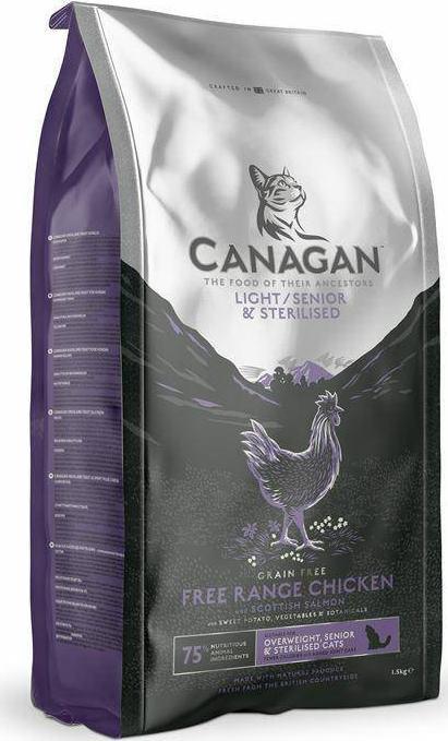 Canagan CANAGAN KOT 1,5kg LIGHT/SENIOR & STERILISED /4 VAT017876 (5029040013127) kaķu barība