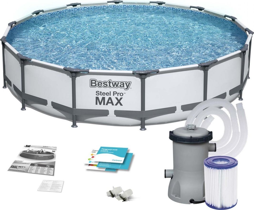 Bestway Basen stelazowy Steel Pro Max 427cm 9w1 (56595) 56595 Baseins