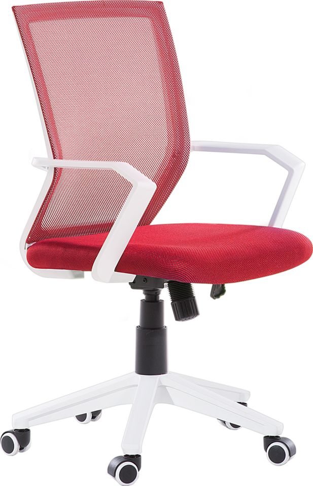 Krzeslo biurowe Beliani Relief Czerwone 62754 (4260580929818) datorkrēsls, spēļukrēsls