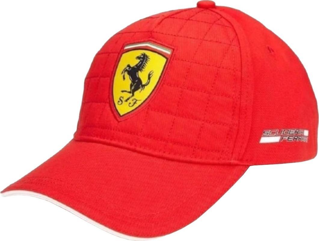 BRANDED Ferrari SF FW Quilt Cap 130181044-600 Czerwone One size 130181044-600 (8719203145808)