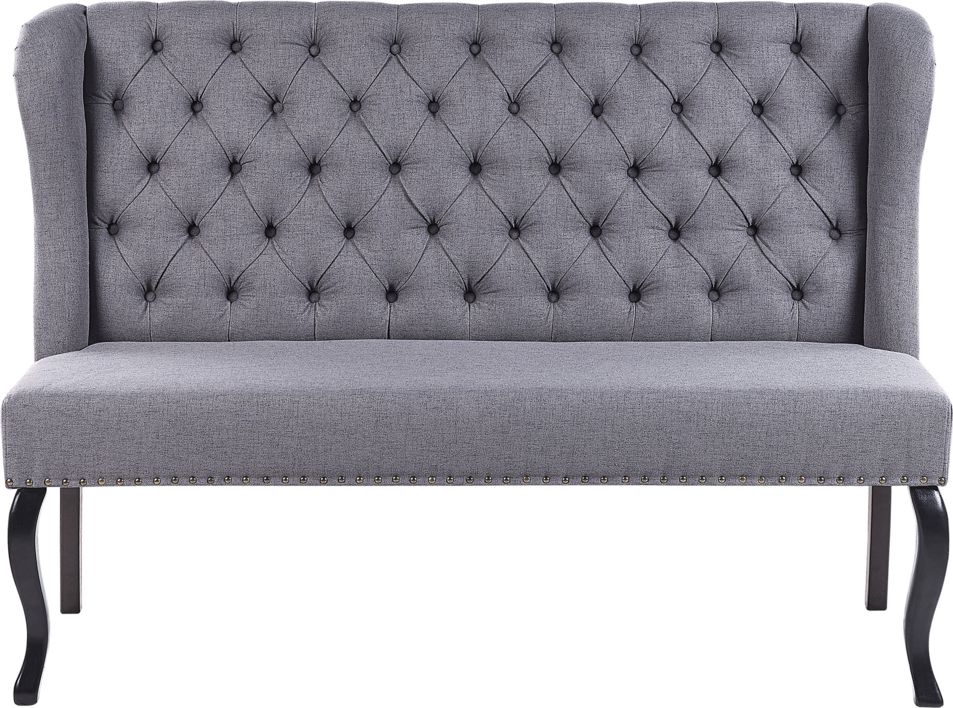 Beliani Sofa 2-osobowa szara TORSBY 242779 (4251682257893) Dārza mēbeles