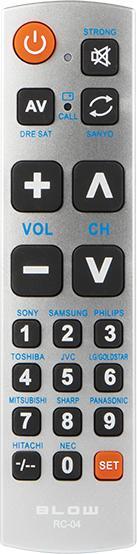 RTV Blow remote control UNIVERSAL REMOTE FOR SENIOR CHILDREN for SAMSUNG SONY TV pults