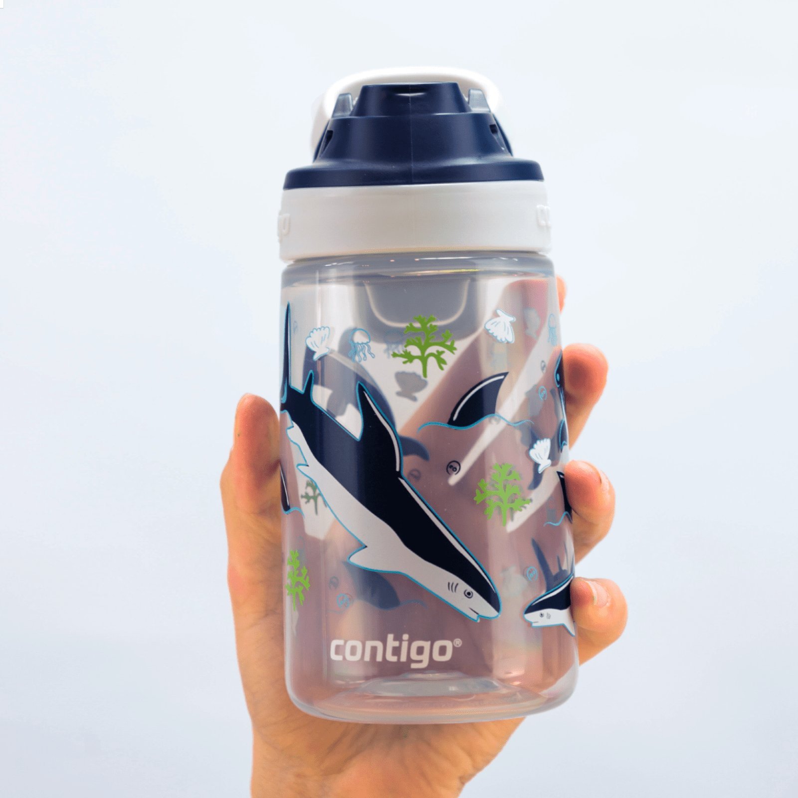 Contigo Gizmo Sip 420ml przezroczysty bērnu barošanas pudelīte