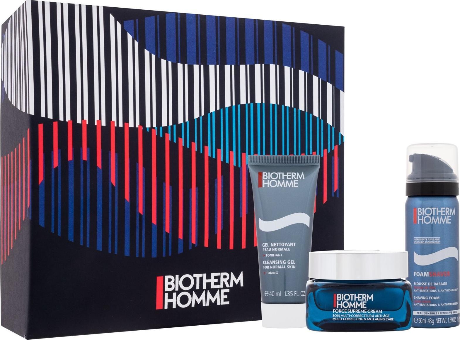 Biotherm BIOTHERM SET (HOMME CLEANSING GEL 40ML + HOMME FOAM SHAVE 50ML + HOMME FORCE SUPREME CREAM 50ML) 134257 (3614273722599)