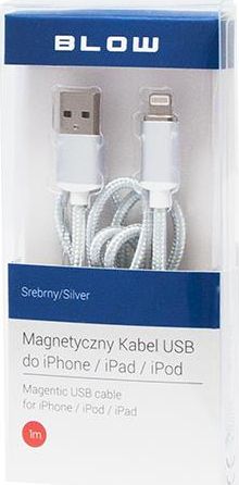Kabel USB Blow USB-A - 1 m Bialy (66-107#) 66-107# (5900804101284) USB kabelis