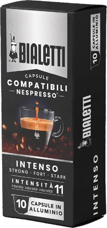 Bialetti - Nespresso Intenso - 10 Capsules piederumi kafijas automātiem