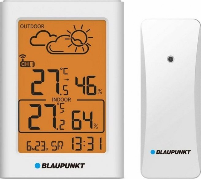 Blaupunkt Weather Station White WS15WH barometrs, termometrs