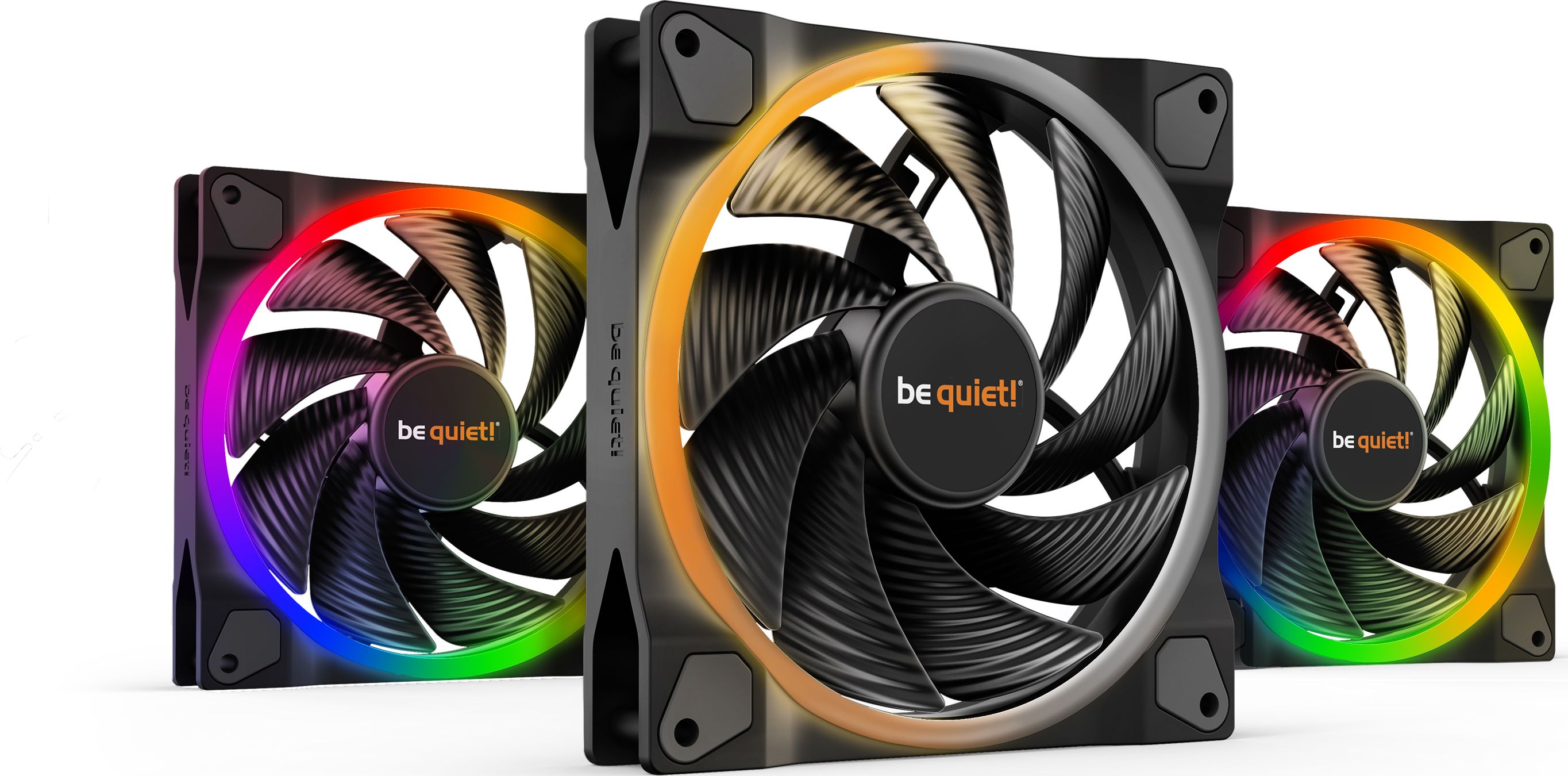 be quiet! Light Wings 140mm PWM High-speed Triple Pack ventilators