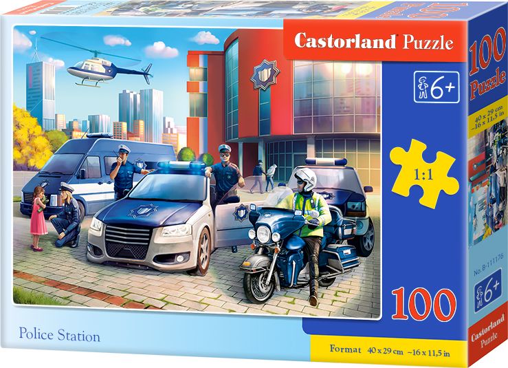 Castorland Puzzle 100 Police Station CASTOR 464053 (5904438111176) puzle, puzzle