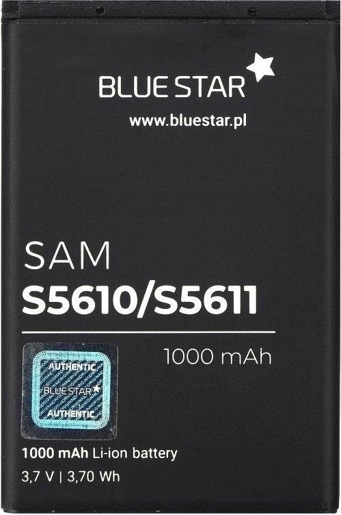 BlueStar Akumulators Samsung B3410 S5620 S3650 Li-Ion 1000 mAh Analogs AB463651BE aksesuārs mobilajiem telefoniem
