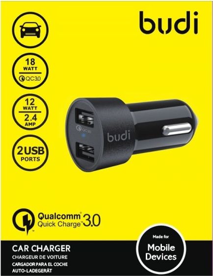 Ladowarka Budi 2x USB-A 3 A  (BD622Q) BD622Q (6971536920305) iekārtas lādētājs