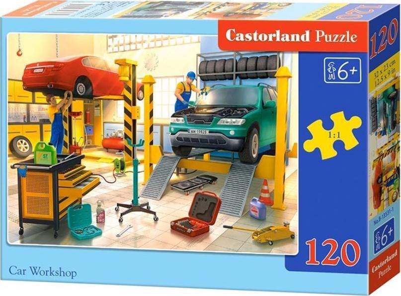 Castorland Puzzle 120 Car Workshop puzle, puzzle