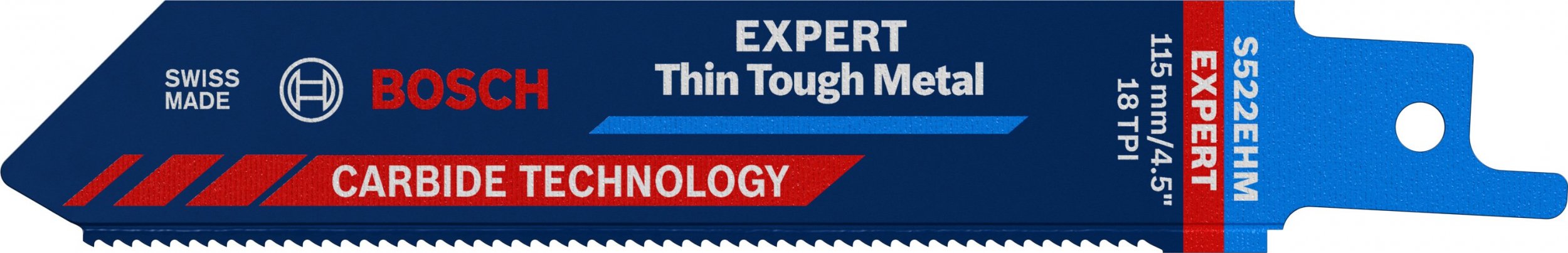 Bosch Brzeszczot do pily szablastej EXPERT 'Thin Tough Metal'S 522 EHM, 1szt. 2608900359 (4059952534497) Elektriskais zāģis