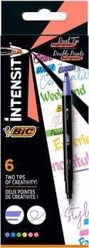Bic BIC Intensity Dual Tip Highlighter mix (6szt) 469657 (3086123681347)