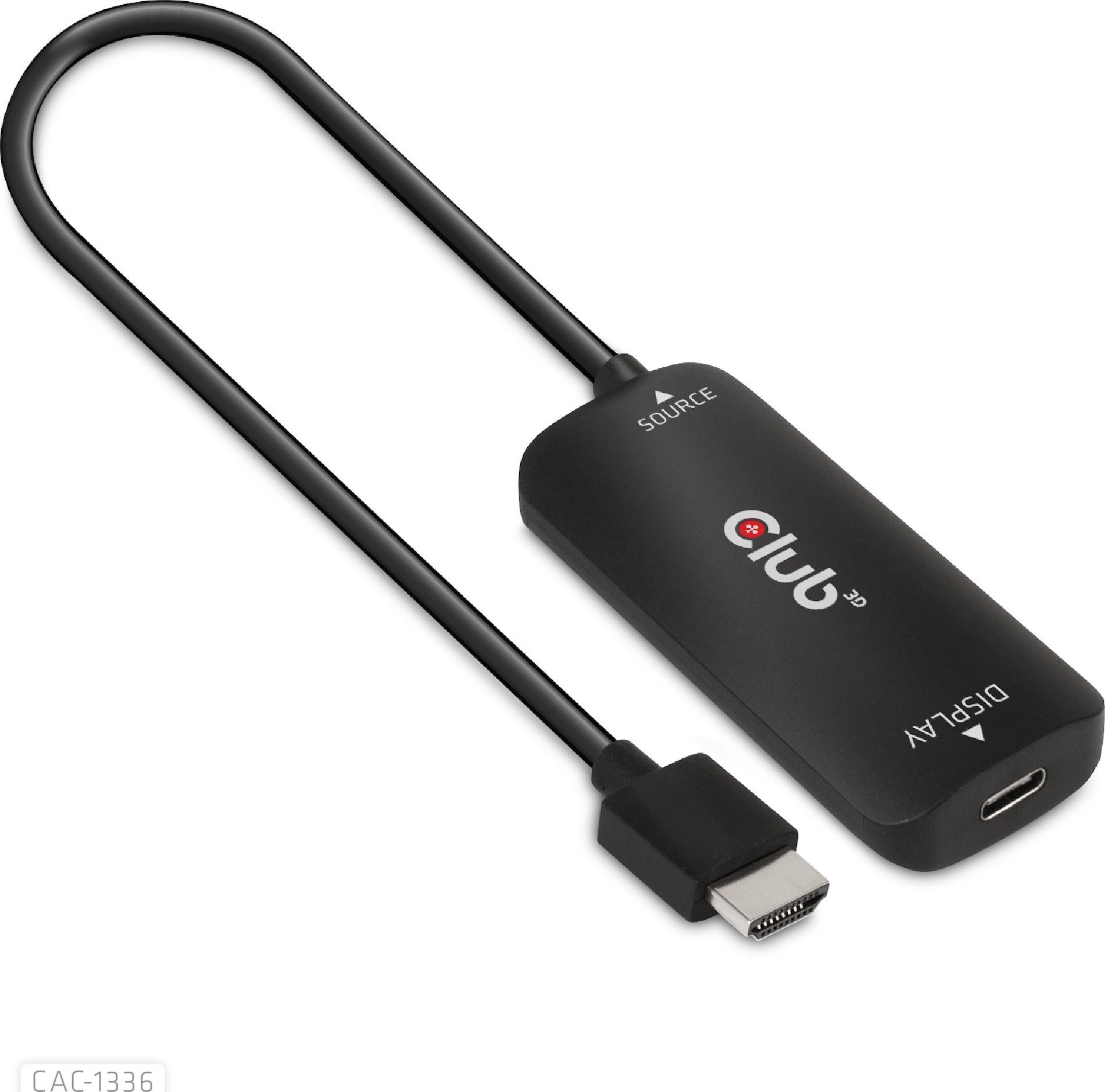 Club3D Adapter HDMI + MicroUSB > USB-C 4K120Hz aktiv St/Bu retail adapteris