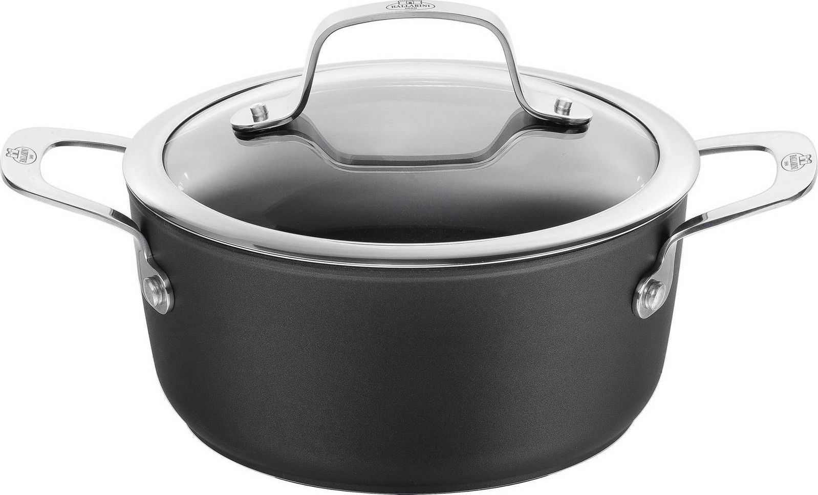 BALLARINI Alba pot with lid titanium 2.7 L ALBG2LD.20D Pannas un katli