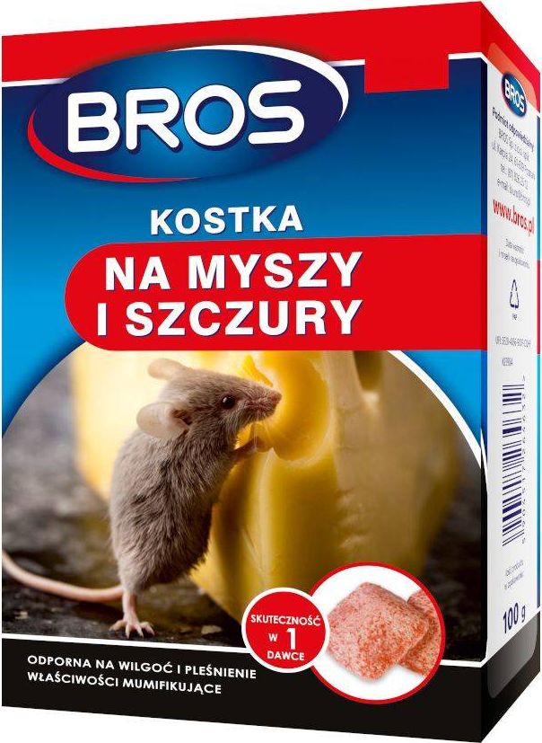 Bros Kostka na myszy i szczury BROS 250g - 250 g 204-uniw (5904517264649)