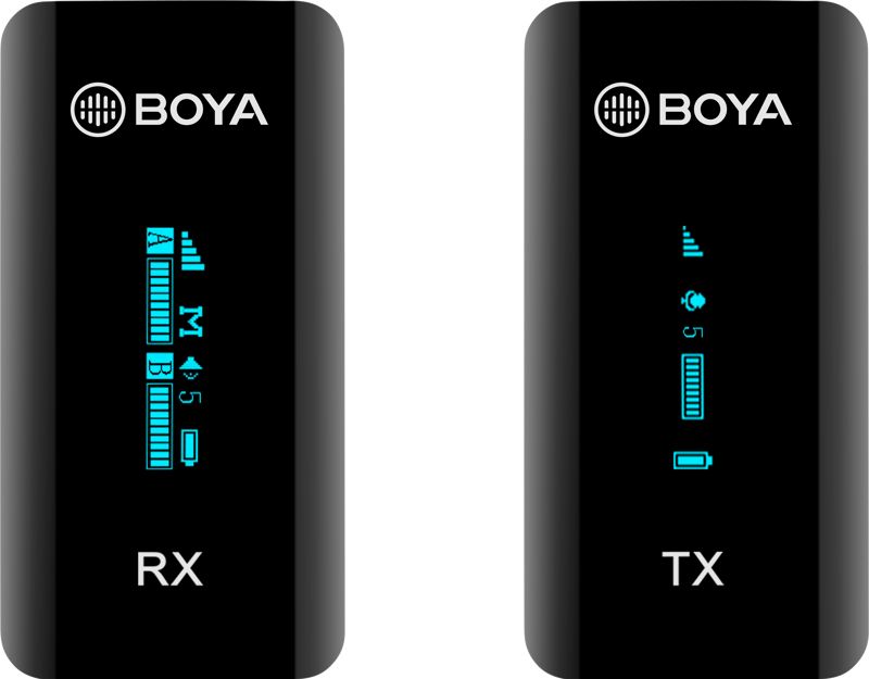 Boya BY-XM6-S1 Dual Wireless Lavalier Microphone Mikrofons