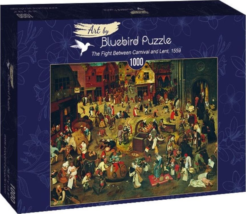 Bluebird Puzzle Puzzle 1000 Walka miedzy karnawalem a postem 443100 (3663384601255) puzle, puzzle