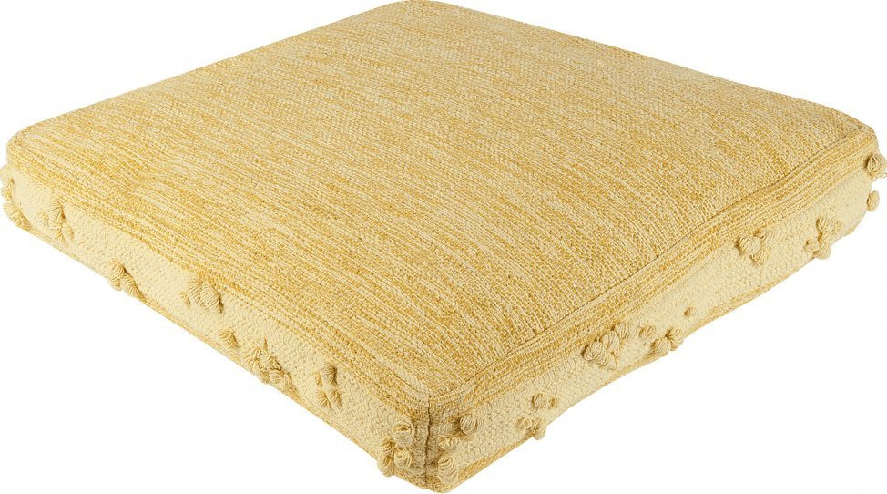 Beliani Poduszka podlogowa bawelniana 60 x 60 x 12 cm zolta CLONE 310614 Bel (4251682277136)