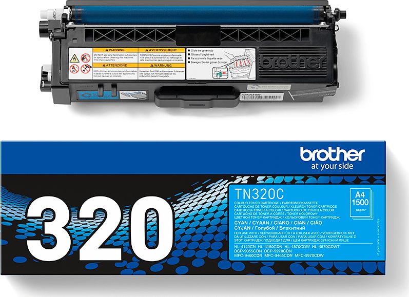 Brother TN320C cyan | 1500 pgs | HL 4150CDN/4570CDW/DCP-9270CDN toneris