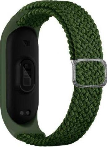 Beline pasek Mi Band 7|6|5 Textile zielony|green