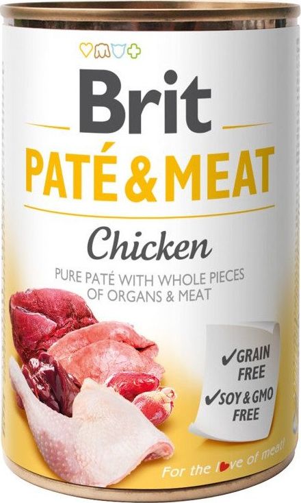 Brit BRIT PATE & MEAT CHICKEN 400g 104-100859 (8595602557417) barība suņiem