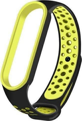 Beline pasek Mi Band 7|6|5 czarny-zielony|black-green Design