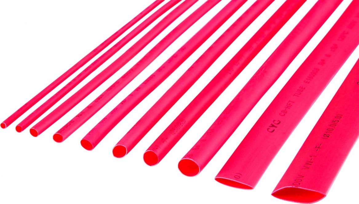 Cabletech Rurka termokurczliwa 8mm x 1m czerwona (LEC-NAR0260.1) LEC-NAR0260.1 (5901890055437) aksesuārs datorkorpusiem