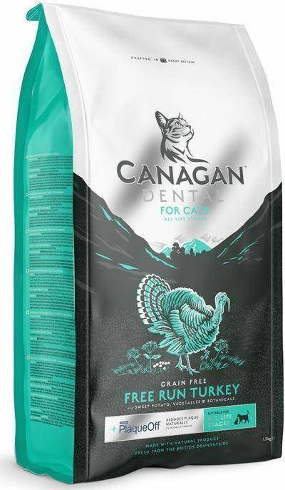 Canagan CANAGAN KOT 1,5kg FREE RUN TURKEY DENTAL /4 VAT017868 (5029040013349) kaķu barība