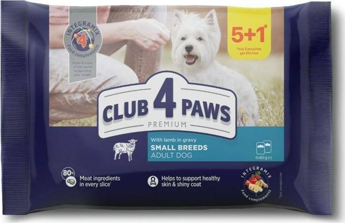 Club 4 Paws CLUB4L PIES 5*100g SASZ. JAGNIECINA 000690-C4L (4820215364737) barība suņiem