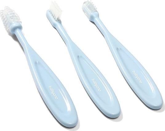 BabyOno 550/02 TOOTHBRUSHES BLUE FOR CHILDREN AND BABIES mutes higiēnai