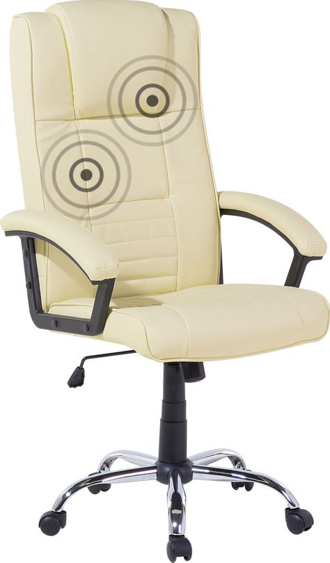 Krzeslo biurowe Beliani Comfort II Bezowe 54650 (4260602378280) datorkrēsls, spēļukrēsls