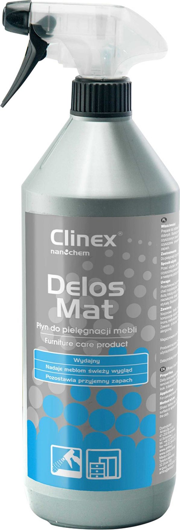 Clinex Clinex plyn delos mat do czyszczenia mebli 1l.(77140) PBSX0537 (5907513270713) Sadzīves ķīmija