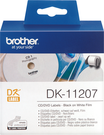 Tape CD/DVD Brother 58mm x 58mm | 100 pcs. biroja tehnikas aksesuāri