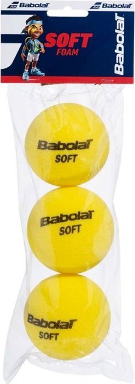 Babolat Pilki tenisowe juniorskie Soft Foam 3szt zolte P8290 (3324921367309)