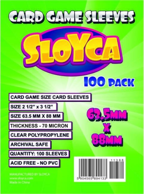 SLOYCA Sleeves CCG 63.5x88mm (WHU) 100 gab. (276918) (PL) galda spēle