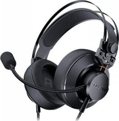 Cougar I VM410 I 3H550P53B.0002 I Headset I 53mm Driver / 9.7mm noise cancelling Mic. / Stereo 3.5mm 4-pole and 3-pole PC adapter / Suspende austiņas