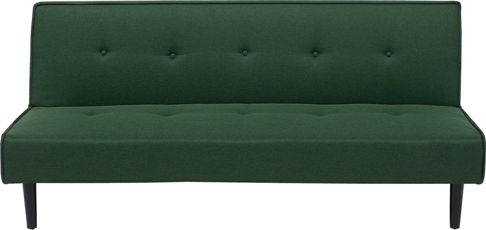 Beliani Sofa rozkladana ciemnozielona VISBY 83529 (4260586356441) Dārza mēbeles