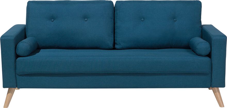 Beliani Sofa 2-osobowa niebieska KALMAR 95823 (4260602372974) Dārza mēbeles