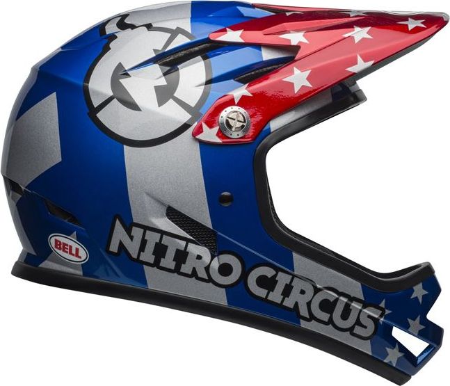 Bell Kask full face Sanction nitro circus gloss silver blue red r. S (52-54 cm) (BEL-7102821) 306008-uniw (768686167669)