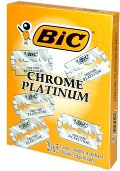 Bic Zyletki Chrome Platinum 1op-20sztx5 - 79701502 79701502 vīriešu skuvekļu piederumi